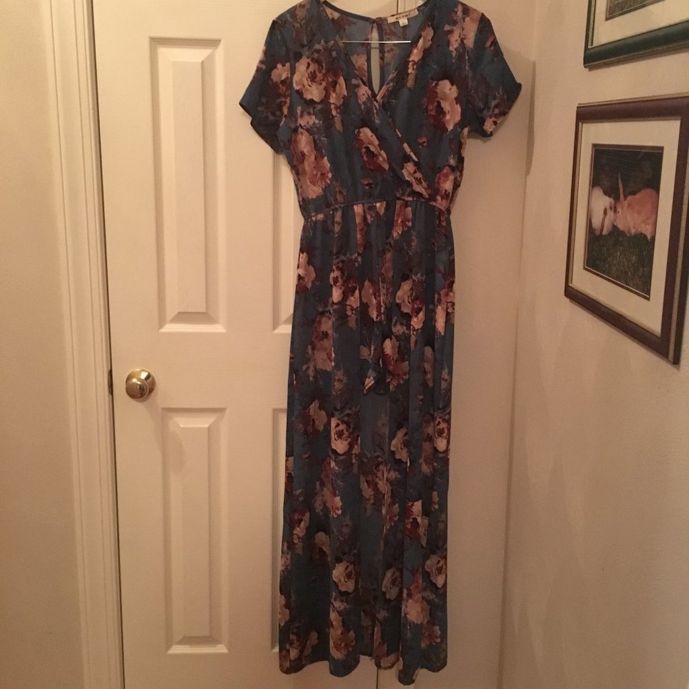 Romper with an attached overskirt - Picture 2 of 10